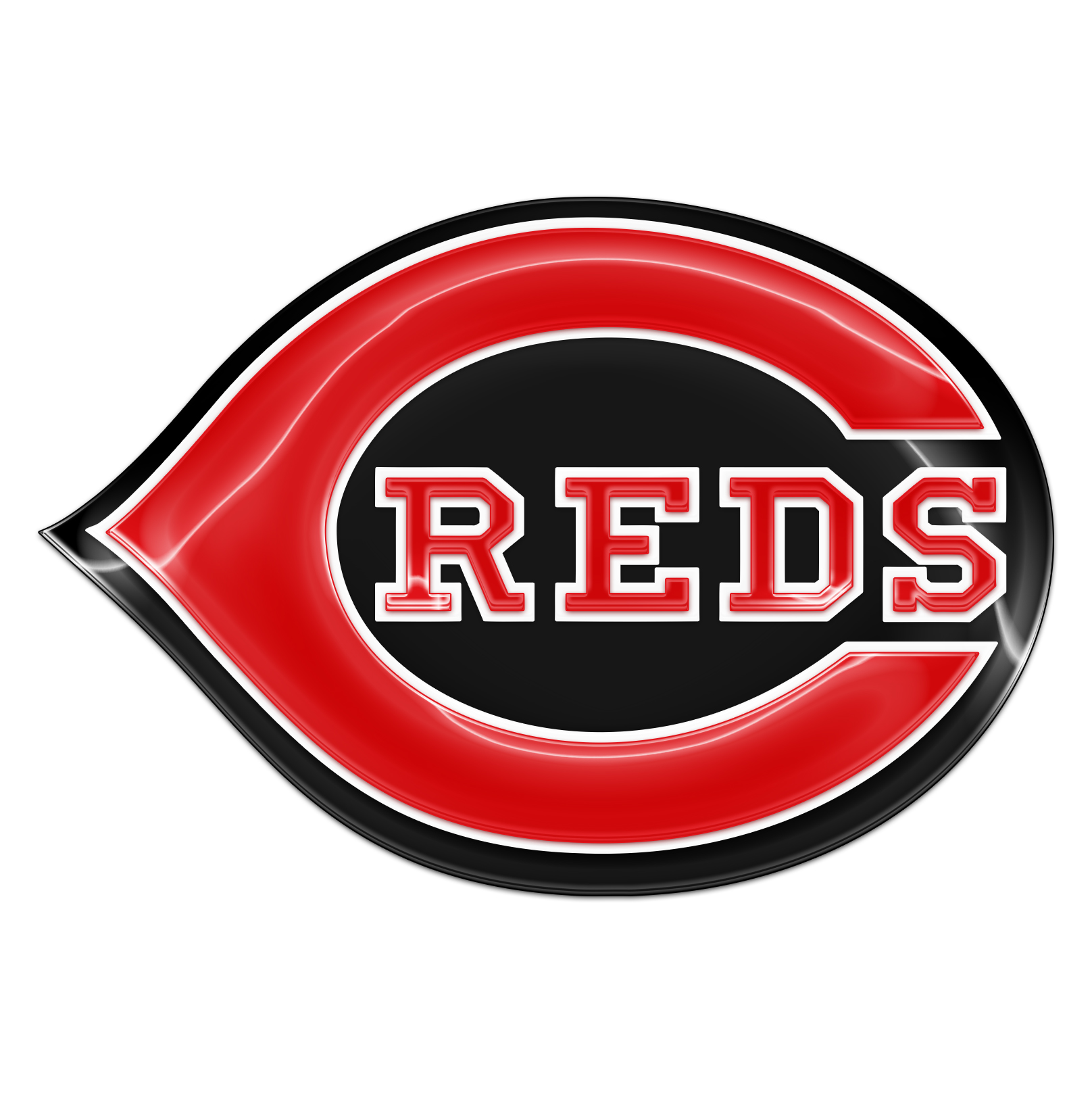 Cincinnati Reds Crystal Logo iron on paper